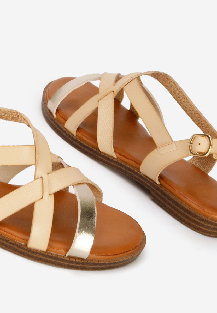 Sandale fara toc Latifia bej