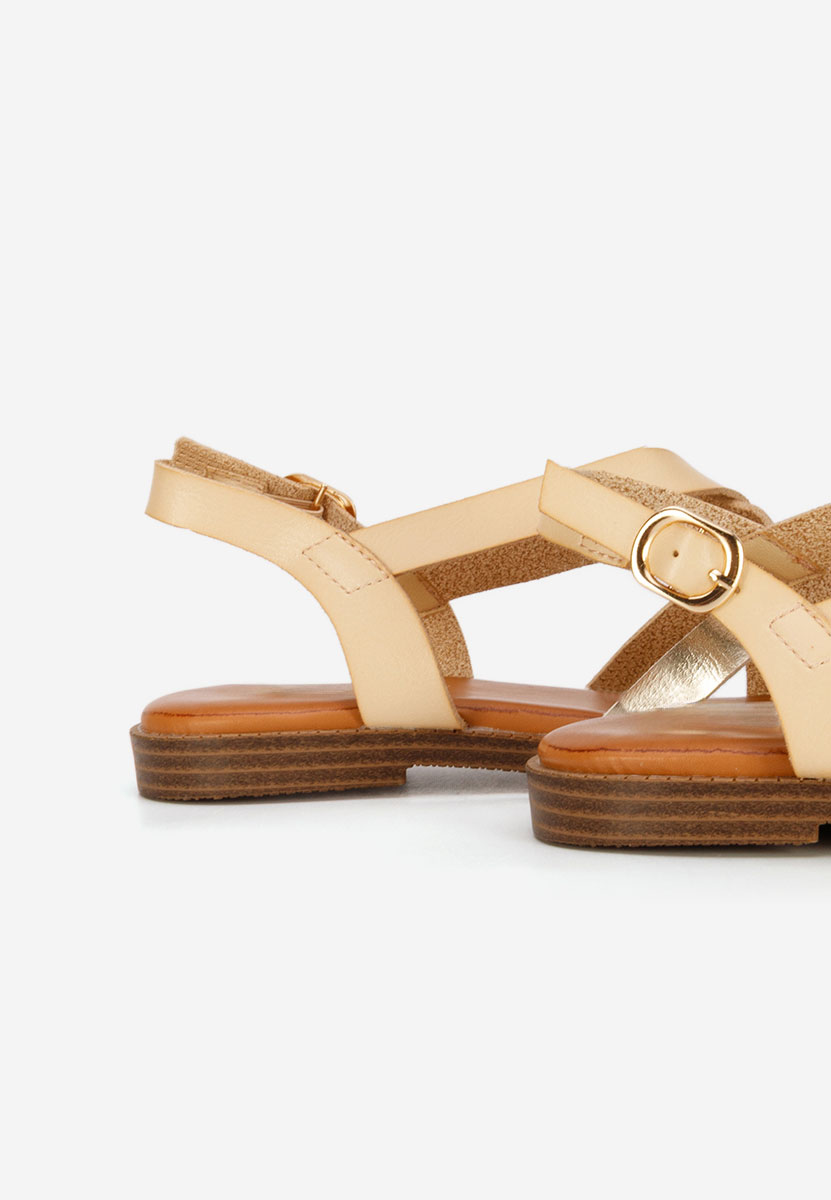 Sandale fara toc Latifia bej