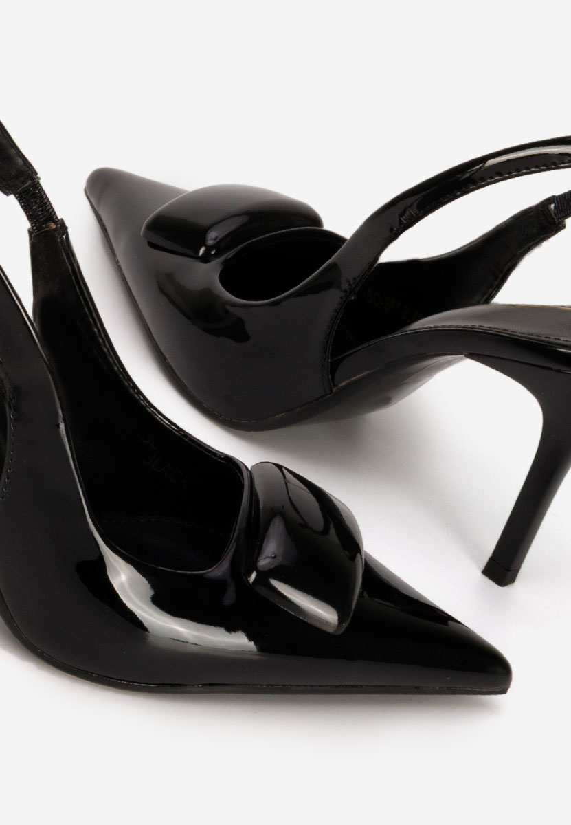 Pantofi slingback Zoraia negri