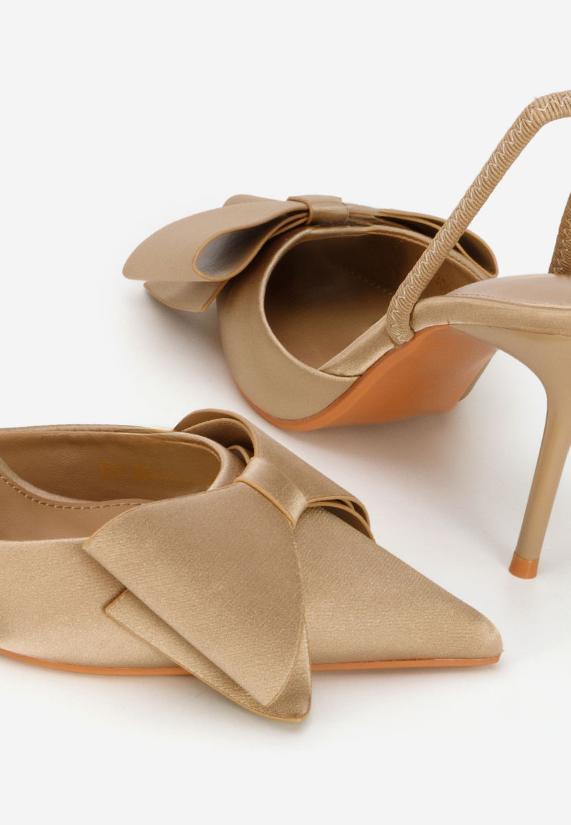 Pantofi cu toc subtire Marry kaki