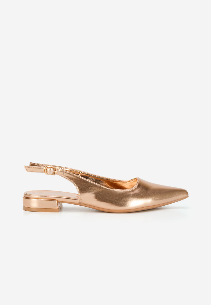 Pantofi slingback Navoia champagne