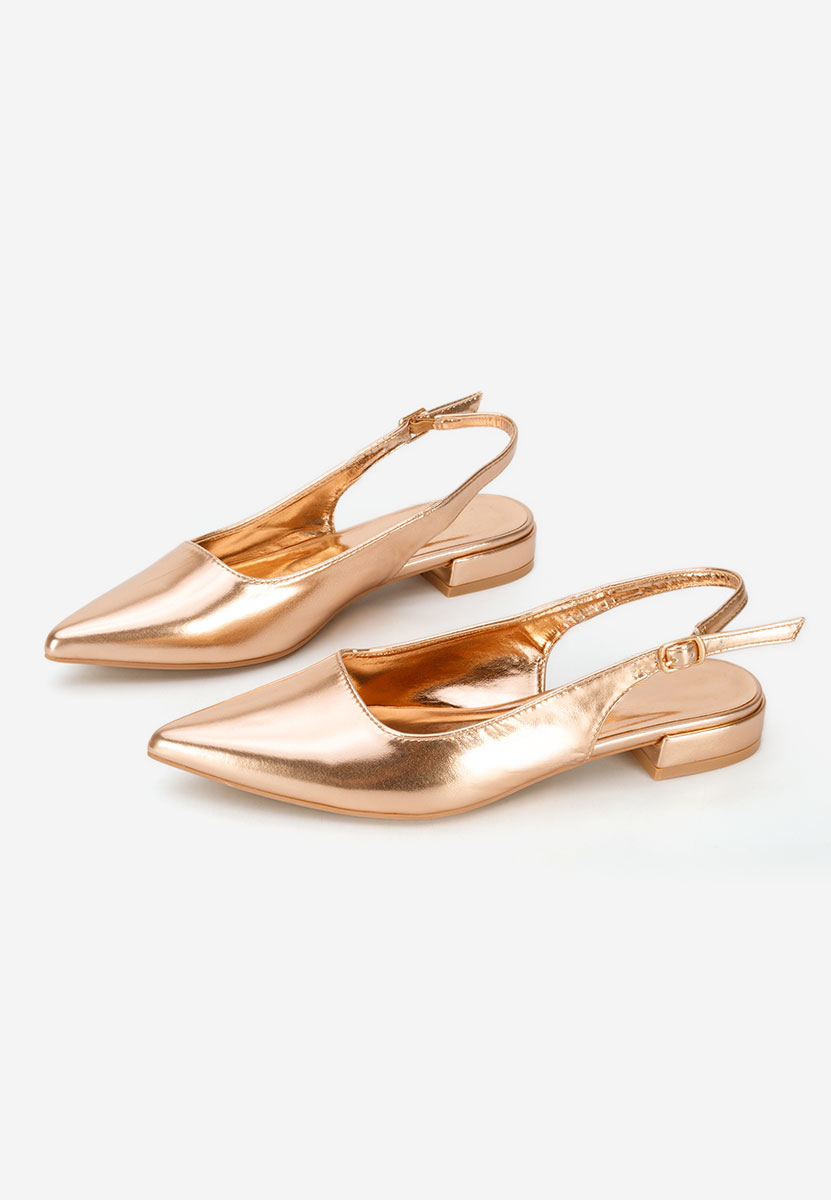 Pantofi slingback Navoia champagne