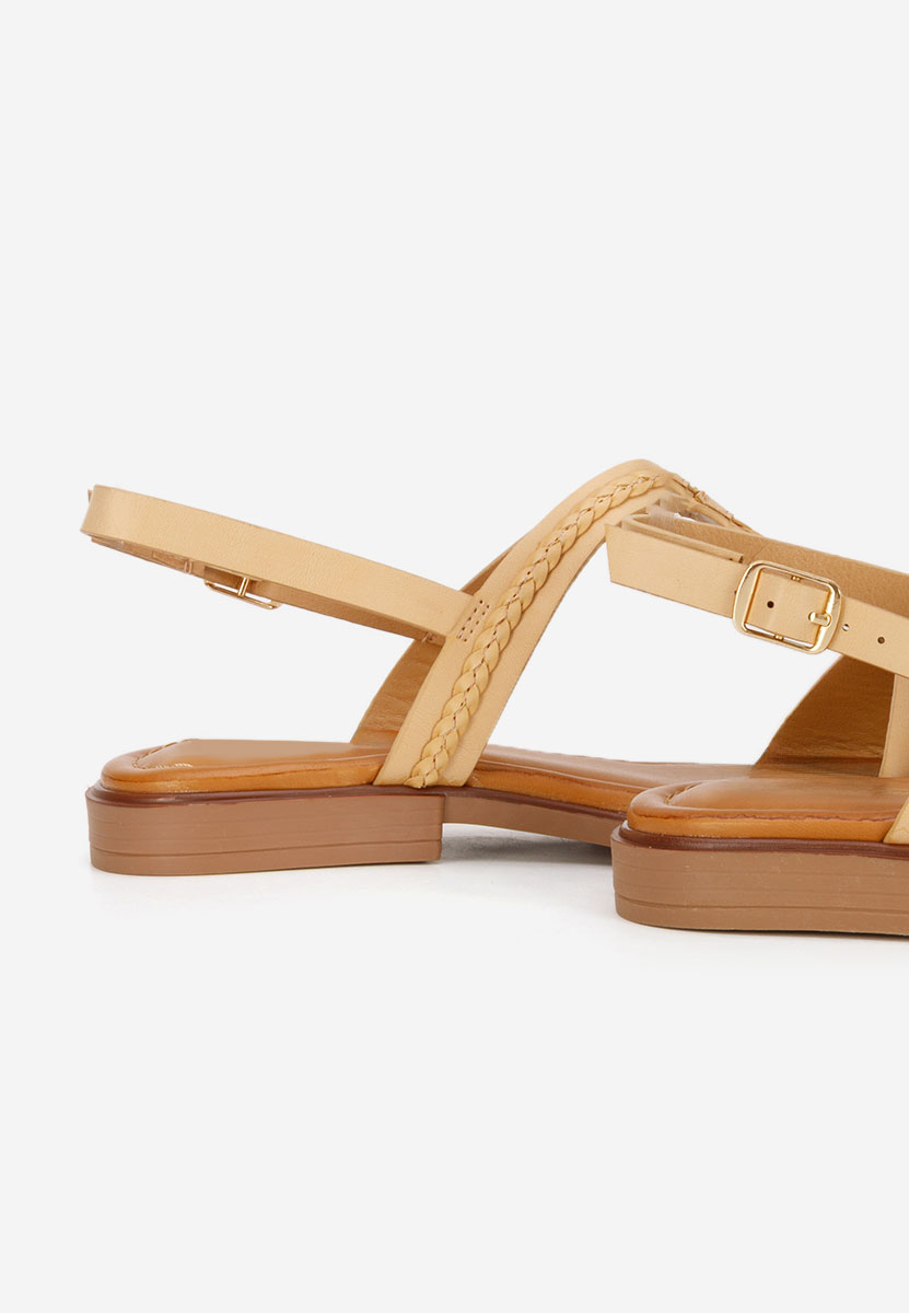 Sandale fara toc Colida bej