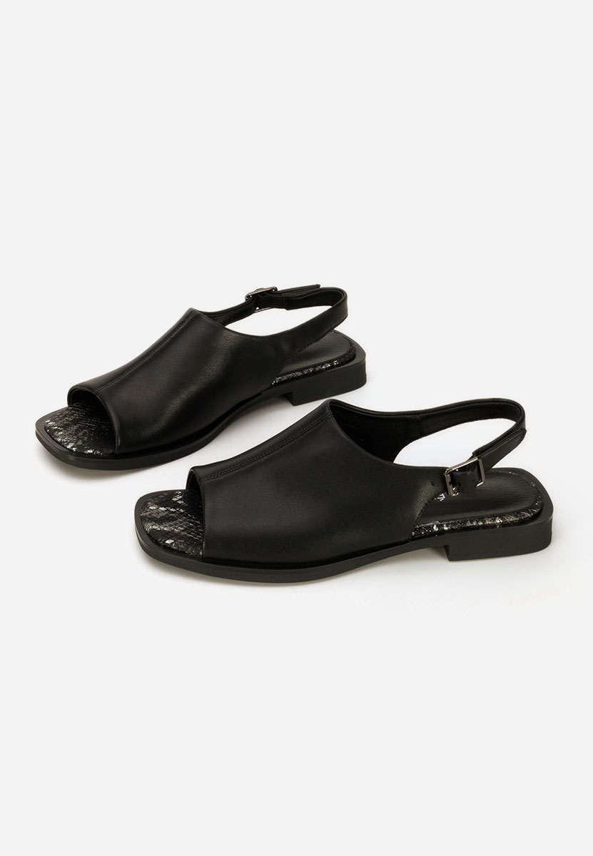 Sandale dama piele Saryna negre