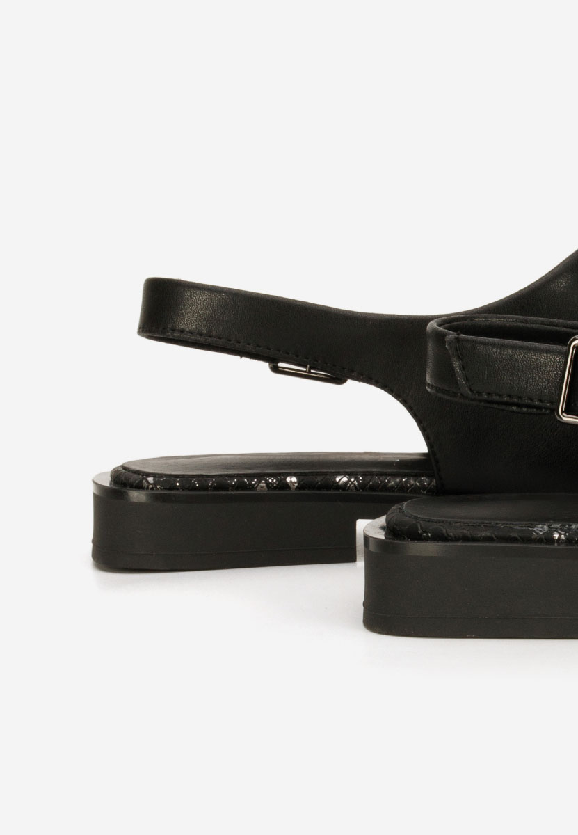 Sandale dama piele Saryna negre
