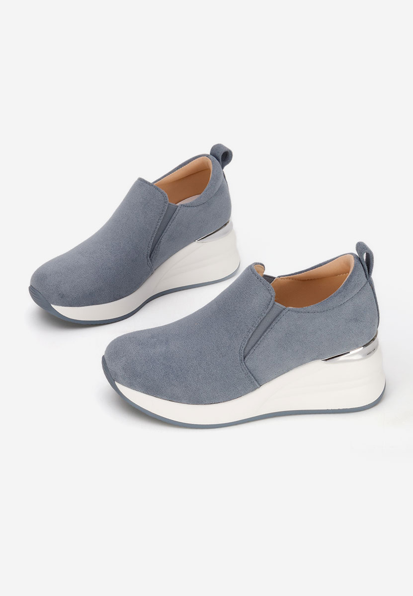 Pantofi casual cu platformă Leanne albastri