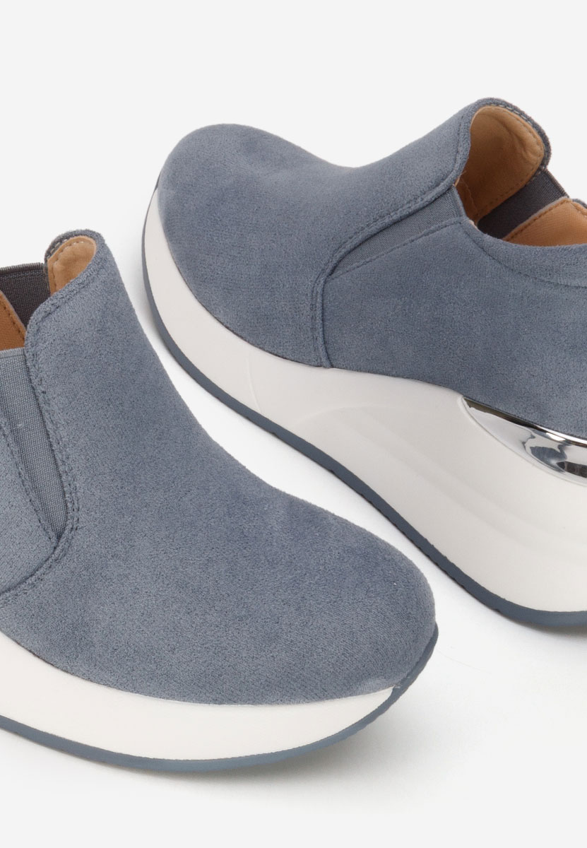 Pantofi casual cu platformă Leanne albastri