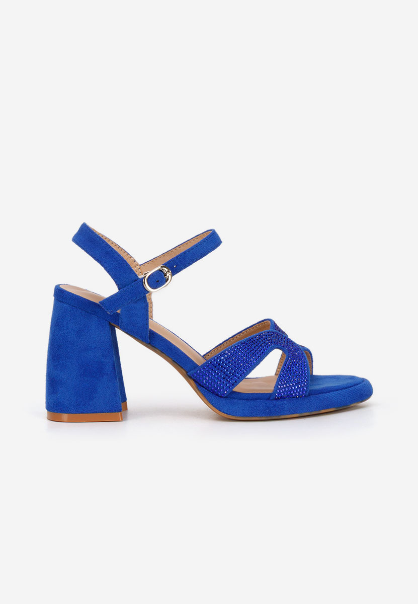 Sandale cu toc gros Madrigal navy