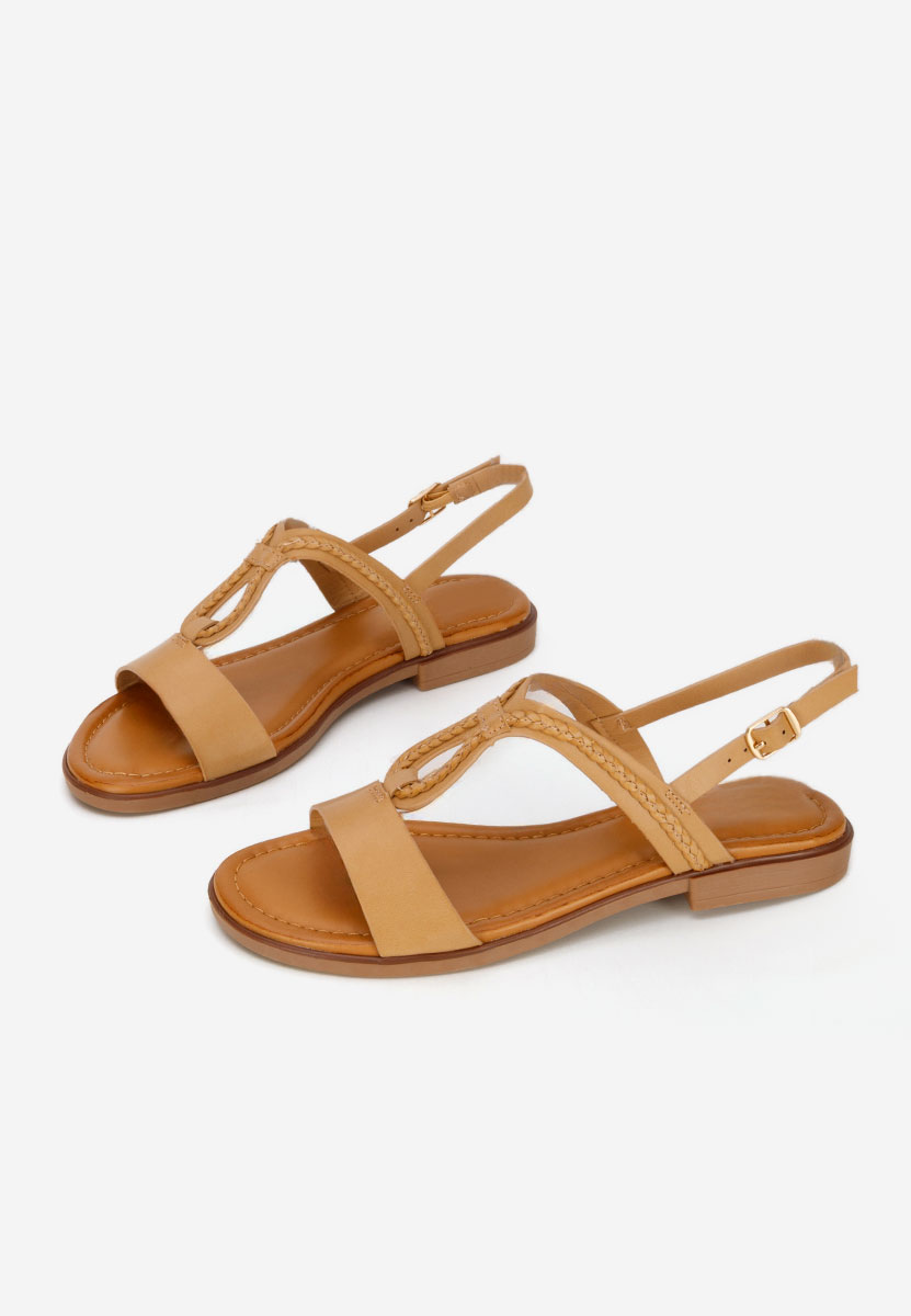 Sandale fara toc Colida kaki