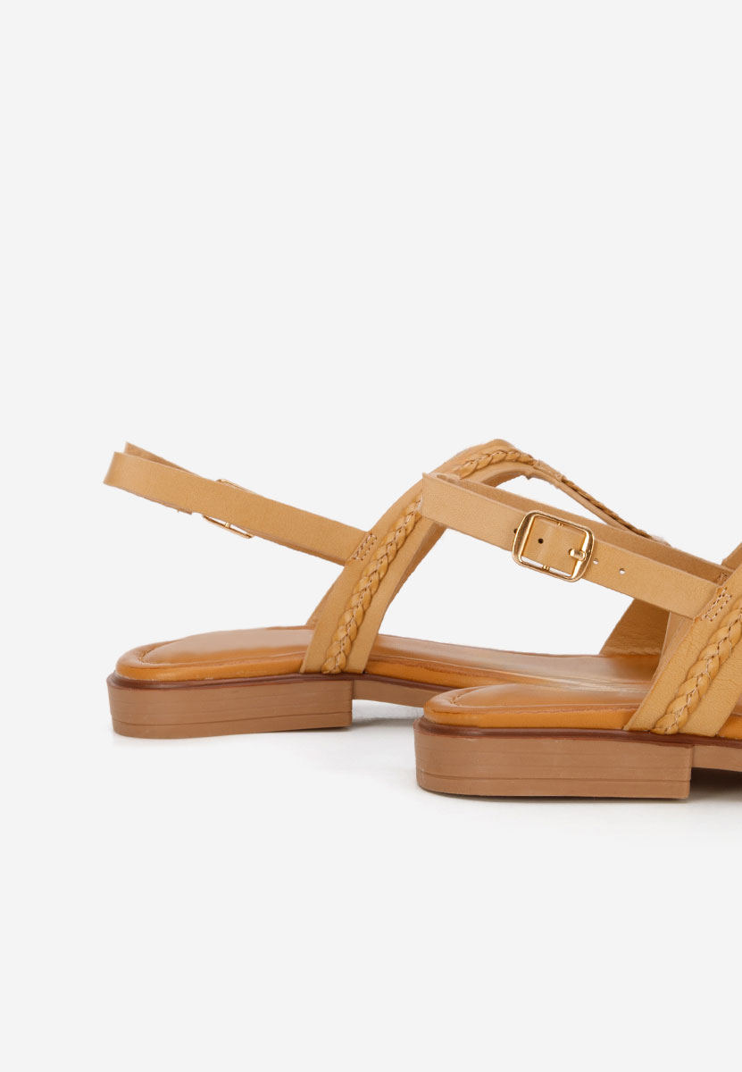 Sandale fara toc Colida kaki