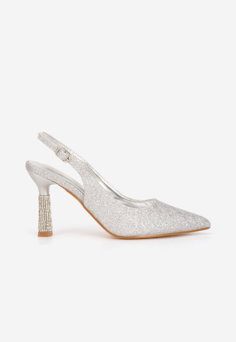 Pantofi dama eleganti Axellia argintii