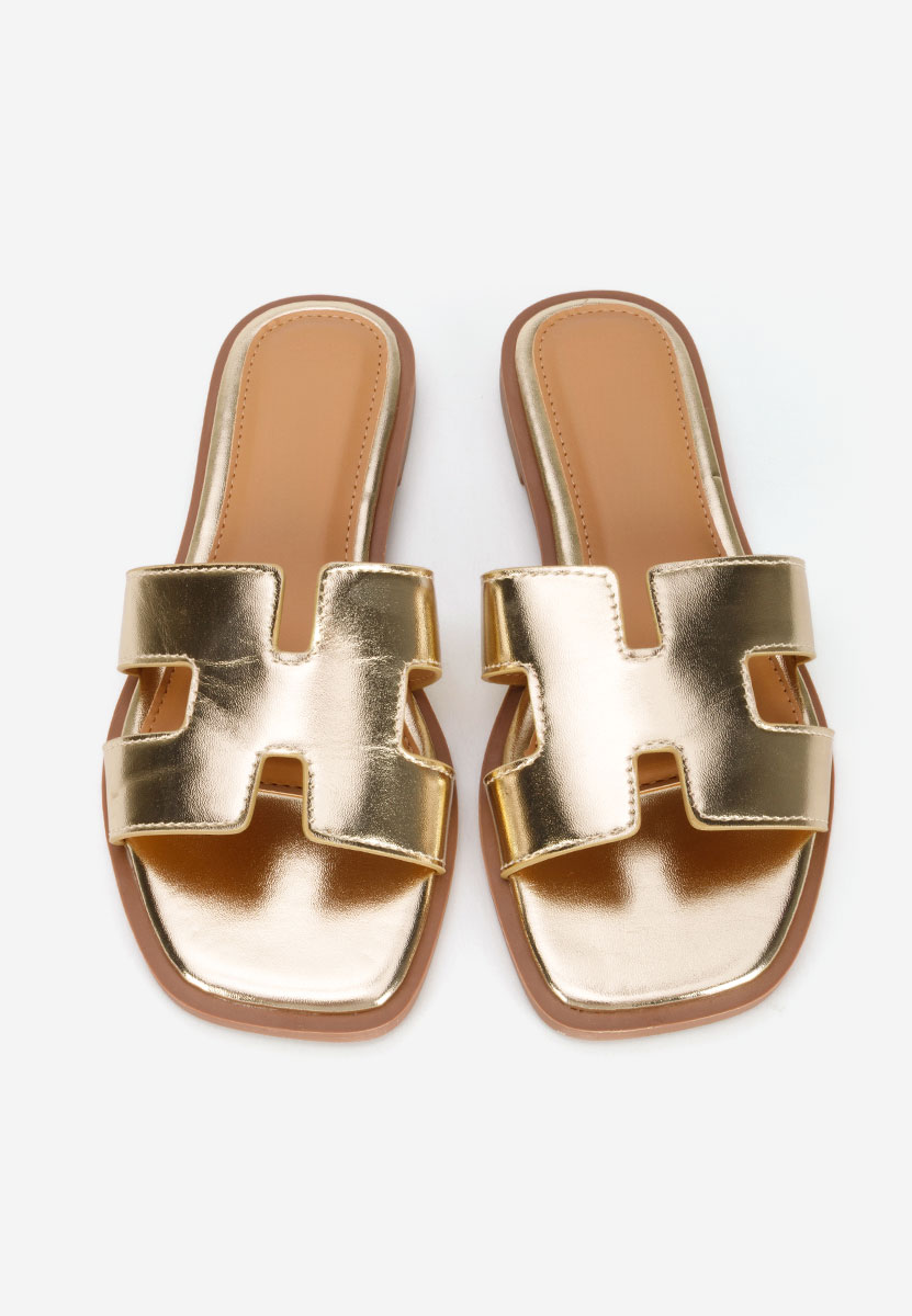 Papuci fara toc Lecya aurii