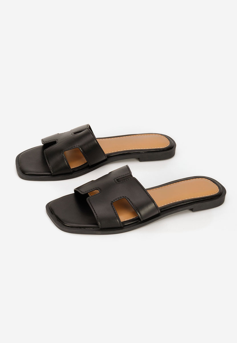 Papuci fara toc Lecya negri