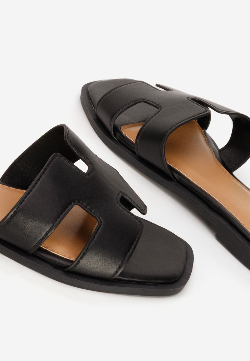 Papuci fara toc Lecya negri