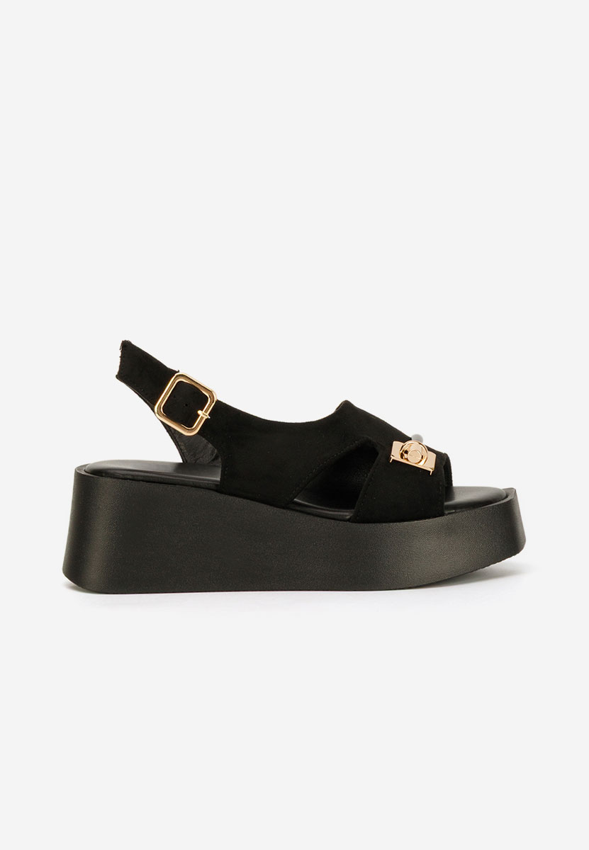 Sandale cu platforma Levy negre