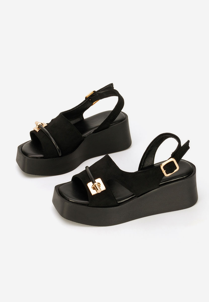 Sandale cu platforma Levy negre