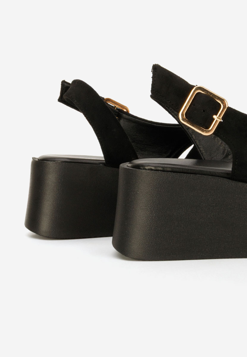 Sandale cu platforma Levy negre