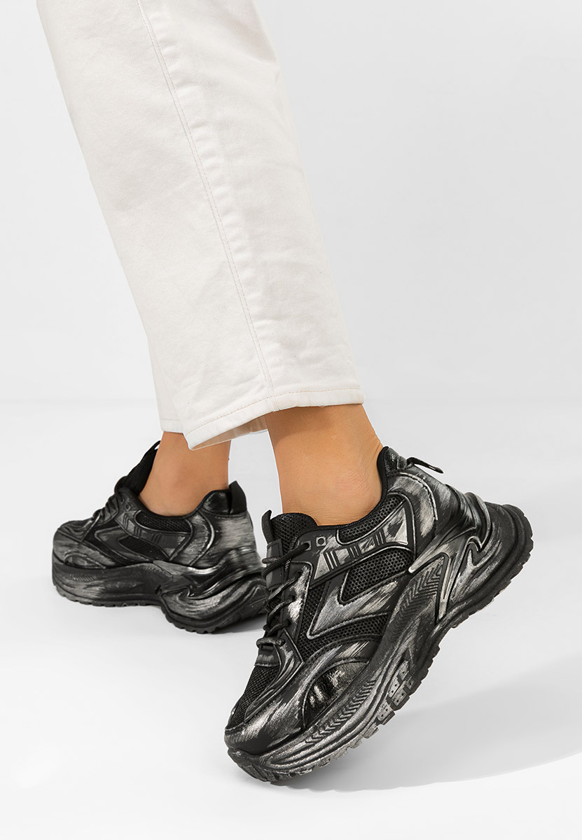 Sneakers cu platforma Kellee negri