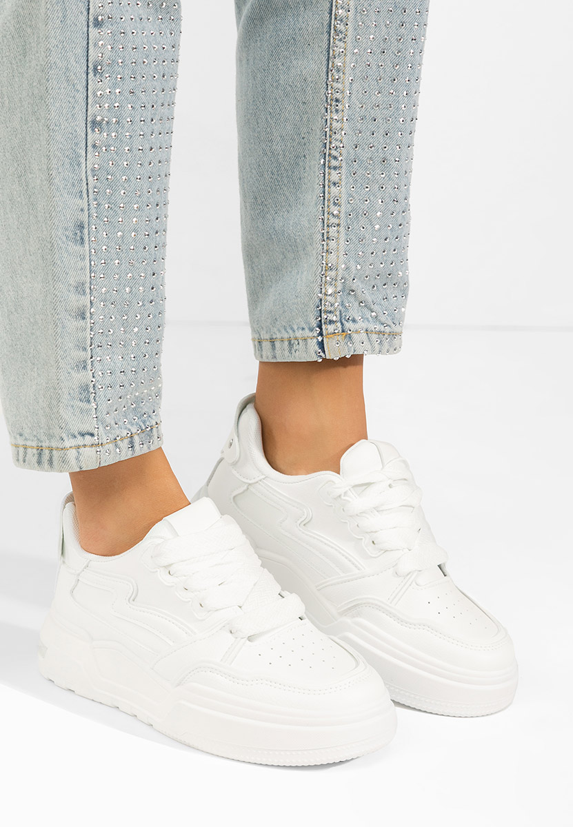 Sneakers cu platformă Atanasia albi