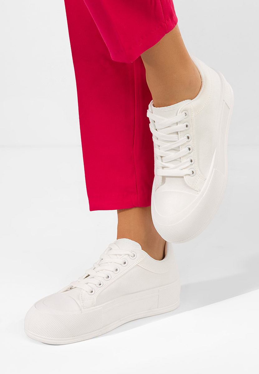 Tenisi cu platformă Antonea albi