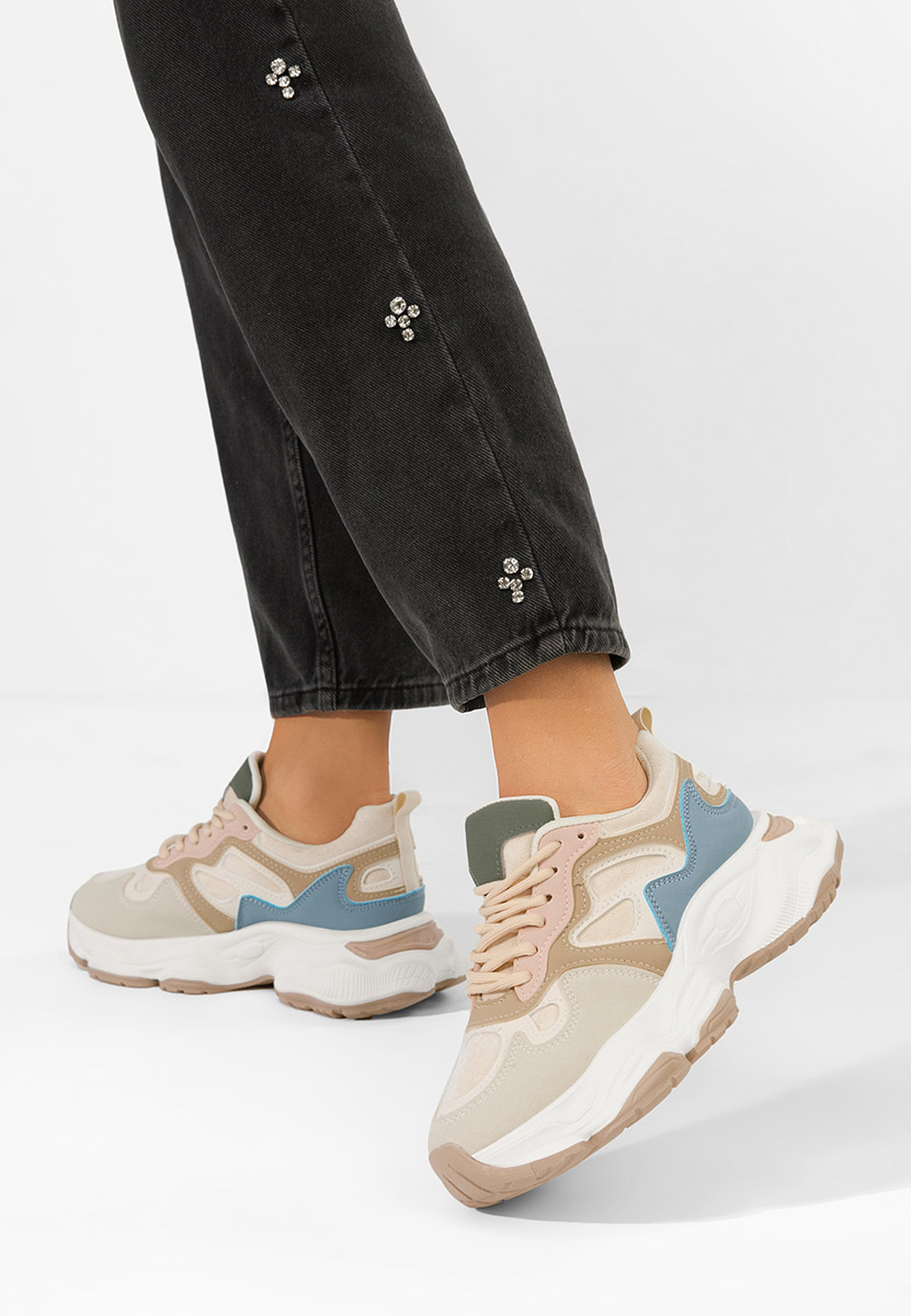 Sneakers cu platformă Glavora multicolori