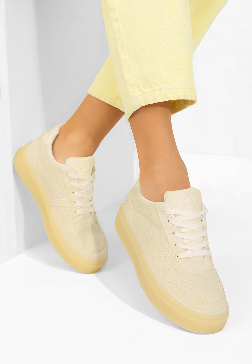Sneakers dama Olivina galbeni