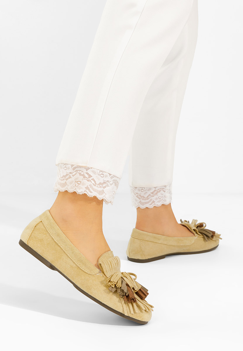 Mocasini dama Sedania galbeni