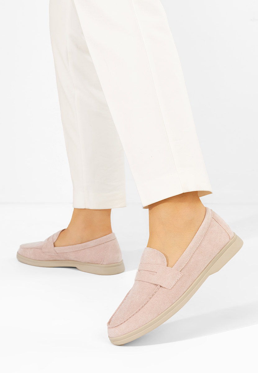 Mocasini dama Hesika roz