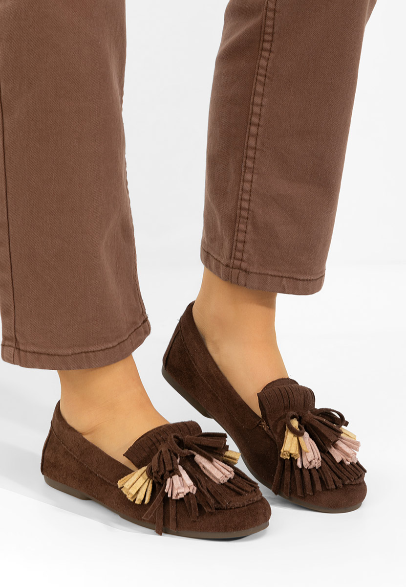 Mocasini dama Sedania maro