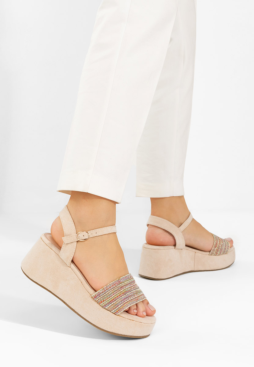 Sandale cu platformă Yvania multicolore