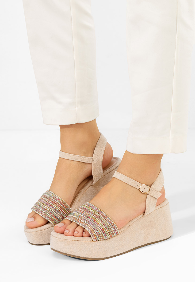 Sandale cu platformă Yvania multicolore