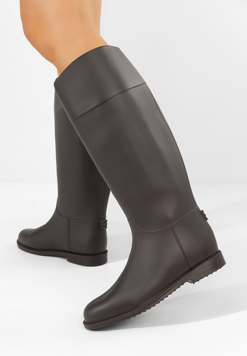 Cizme de cauciuc Angelena maro