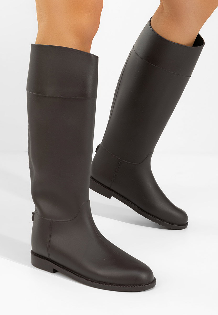 Cizme de cauciuc Angelena maro