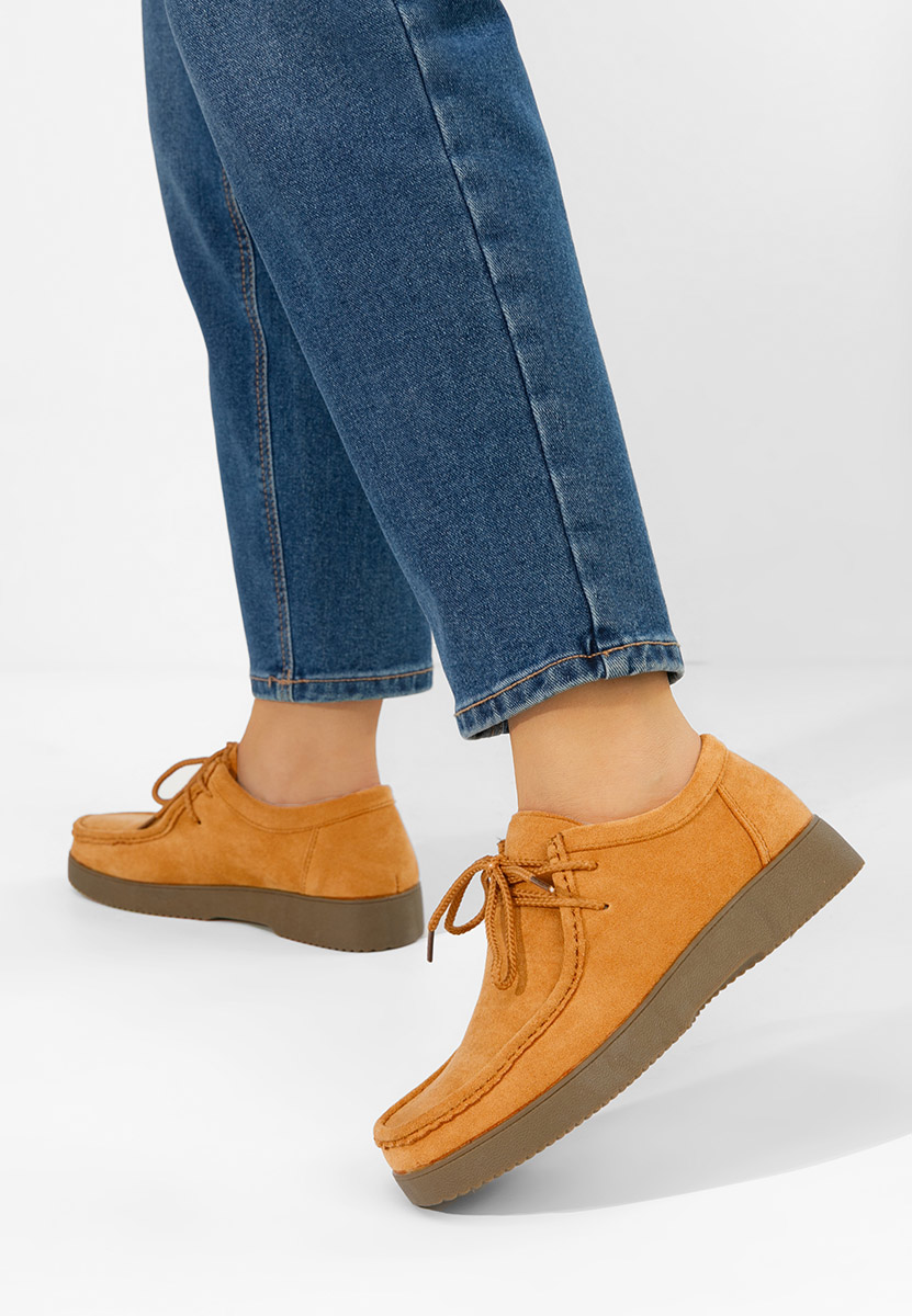 Pantofi casual dama Zairia camel