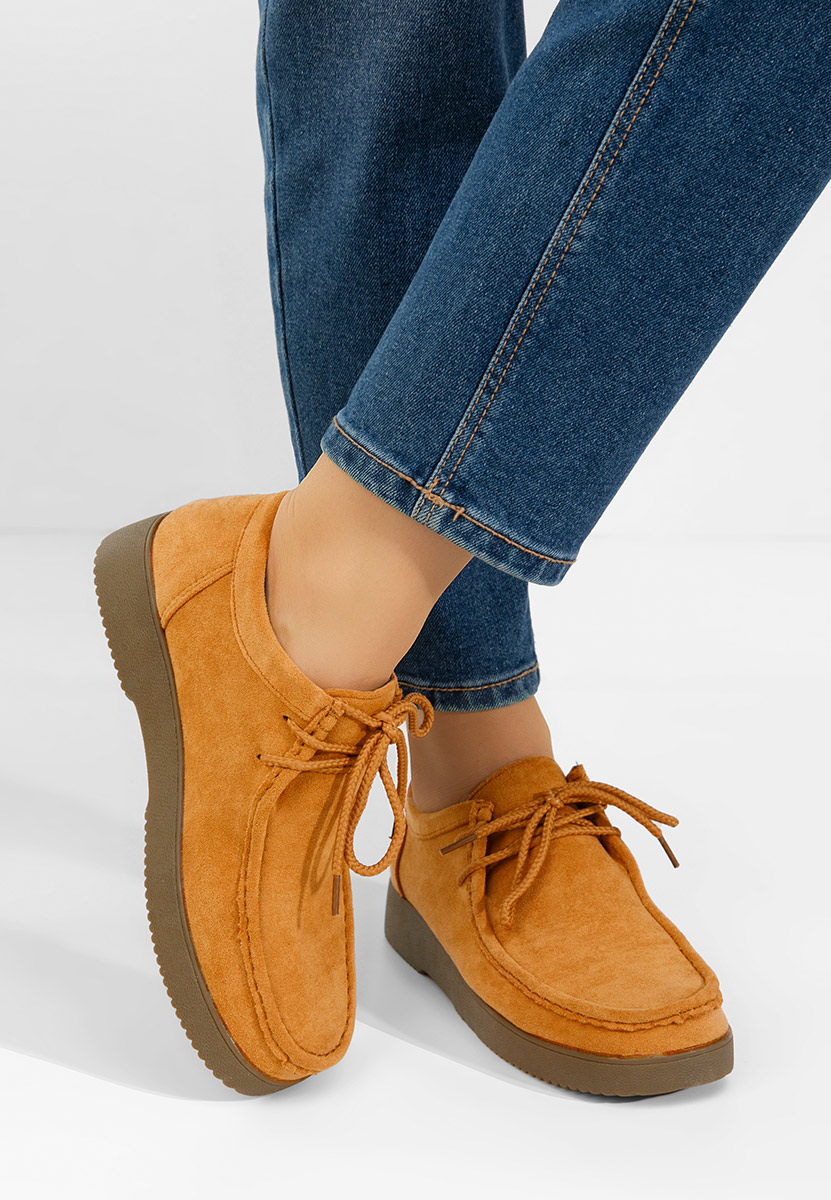 Pantofi casual dama Zairia camel