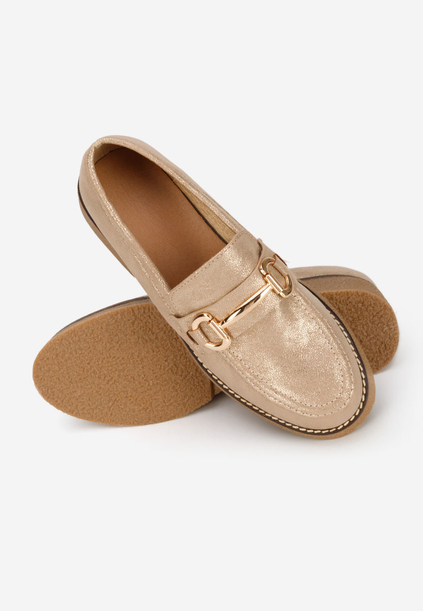 Mocasini dama Ylenia aurii