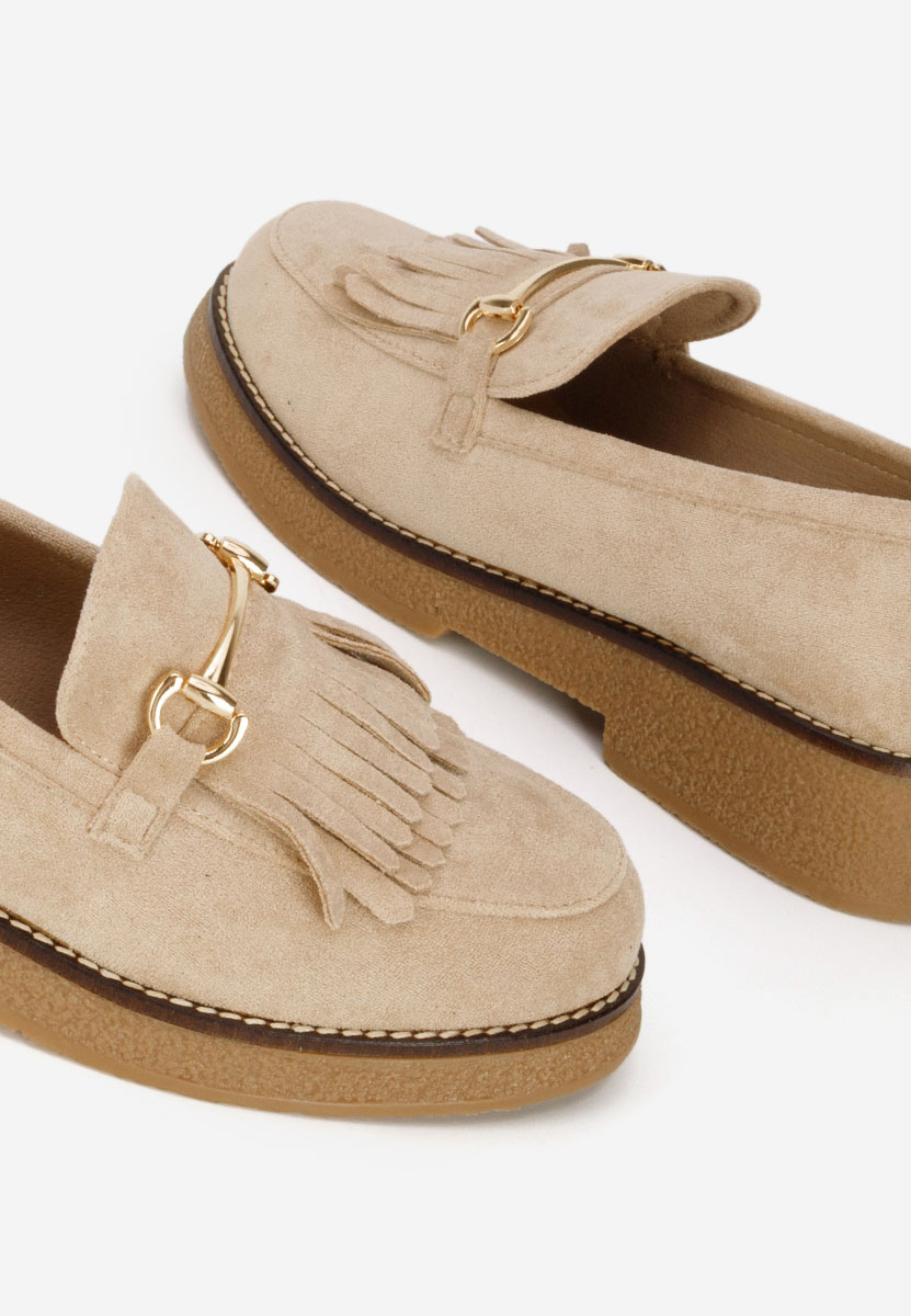 Mocasini dama Kemily bej