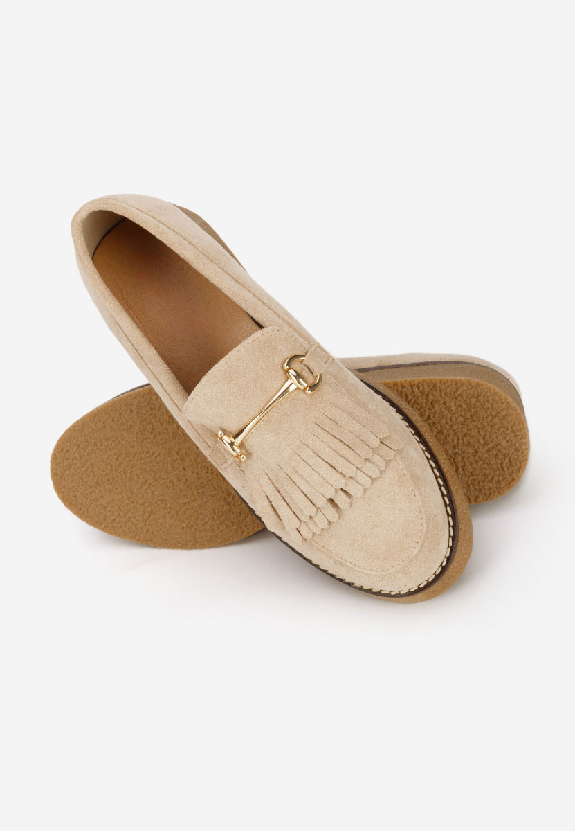 Mocasini dama Kemily bej