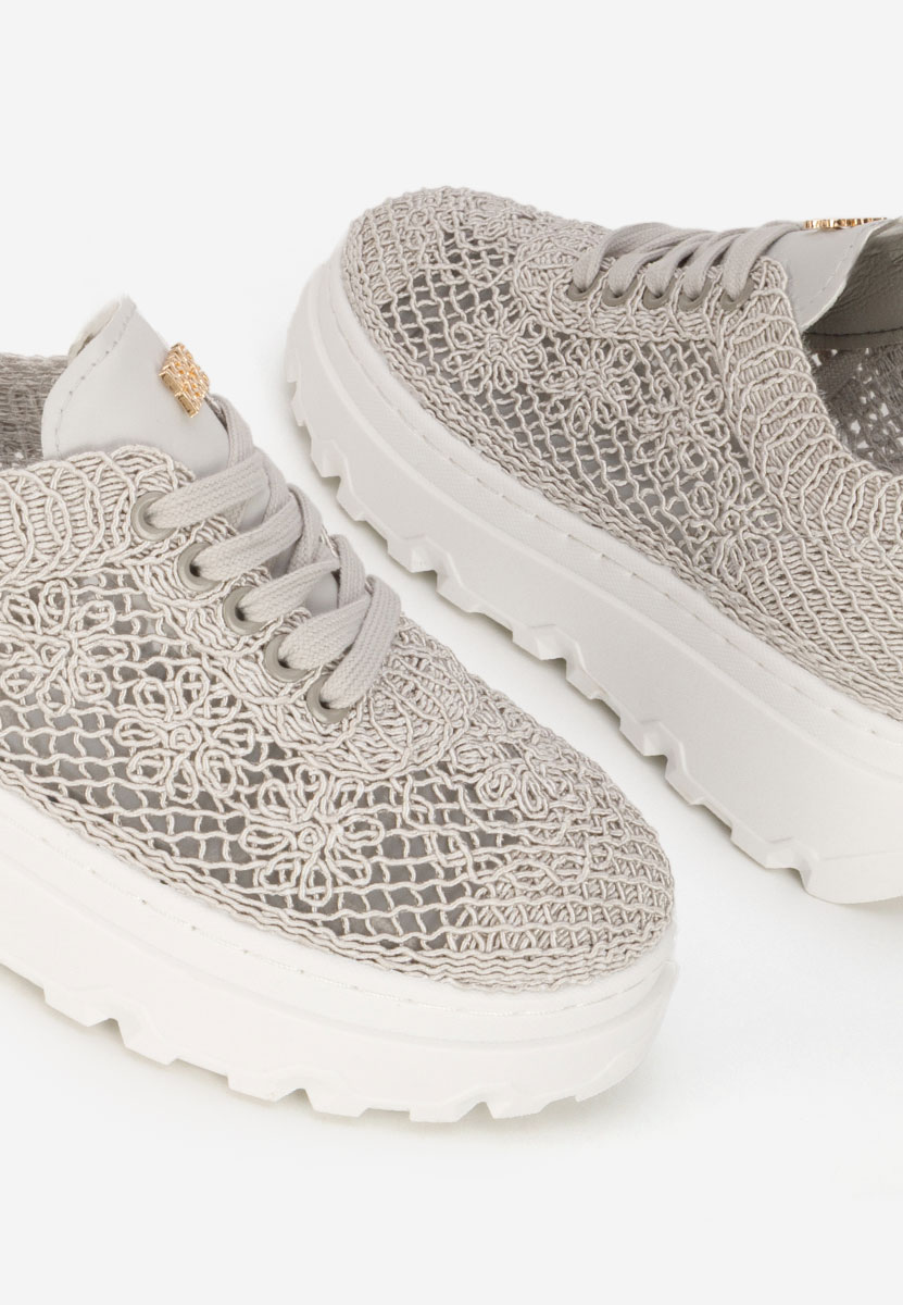Sneakers cu platformă Rossela gri