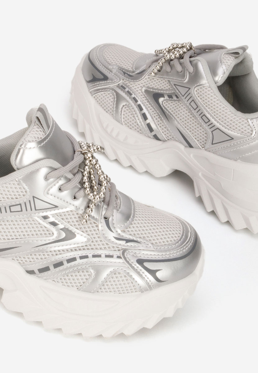 Sneakers dama Eudoria argintii