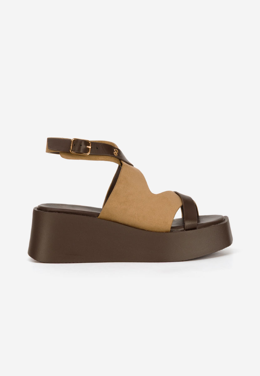 Sandale cu platformă Kataline kaki