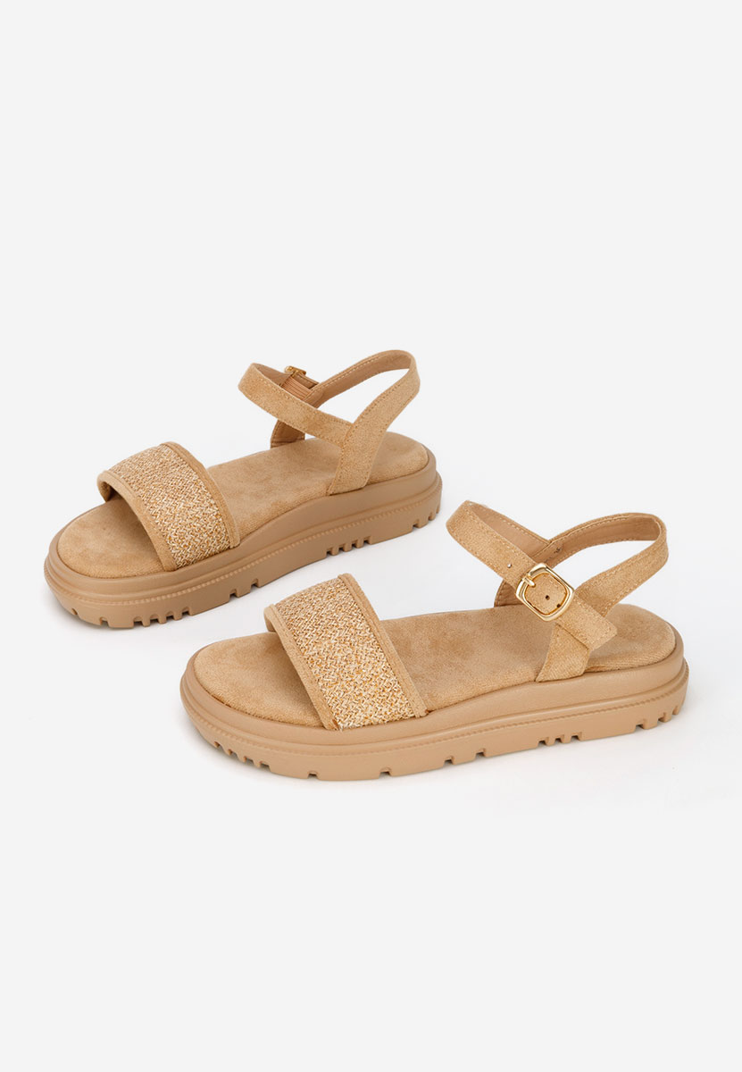 Sandale cu platformă Donetia camel