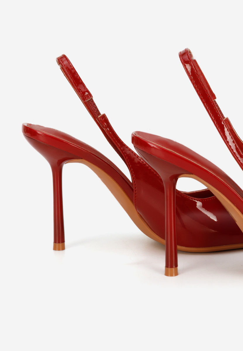 Pantofi slingback Kity grena