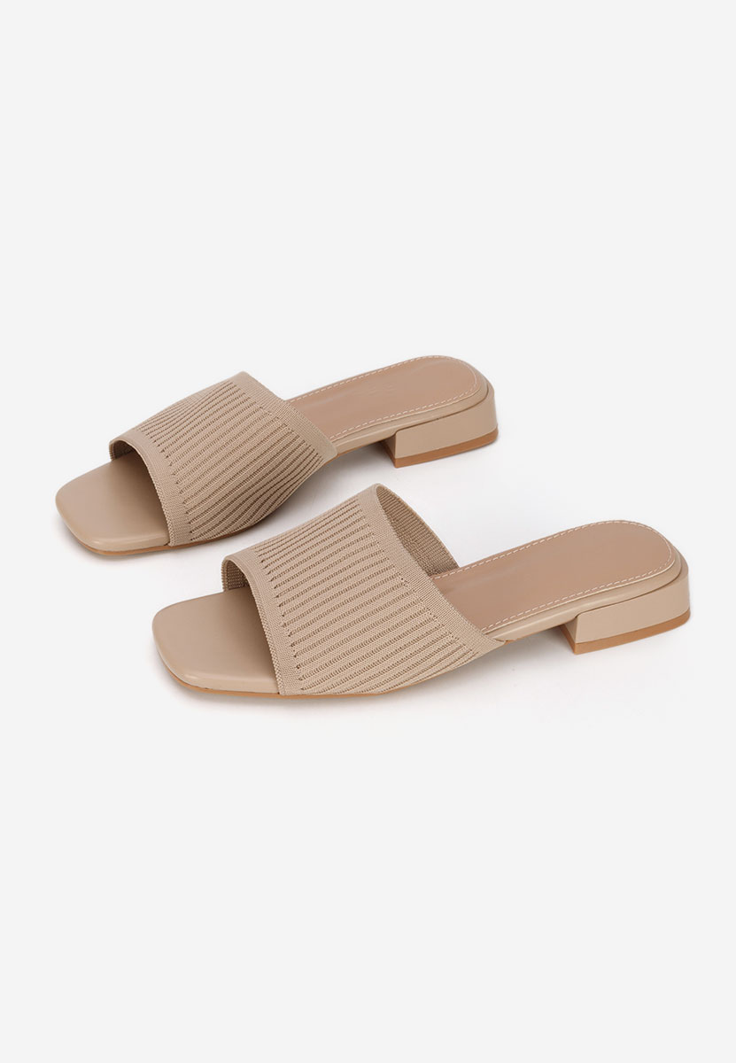 Papuci cu toc mic Alinia kaki