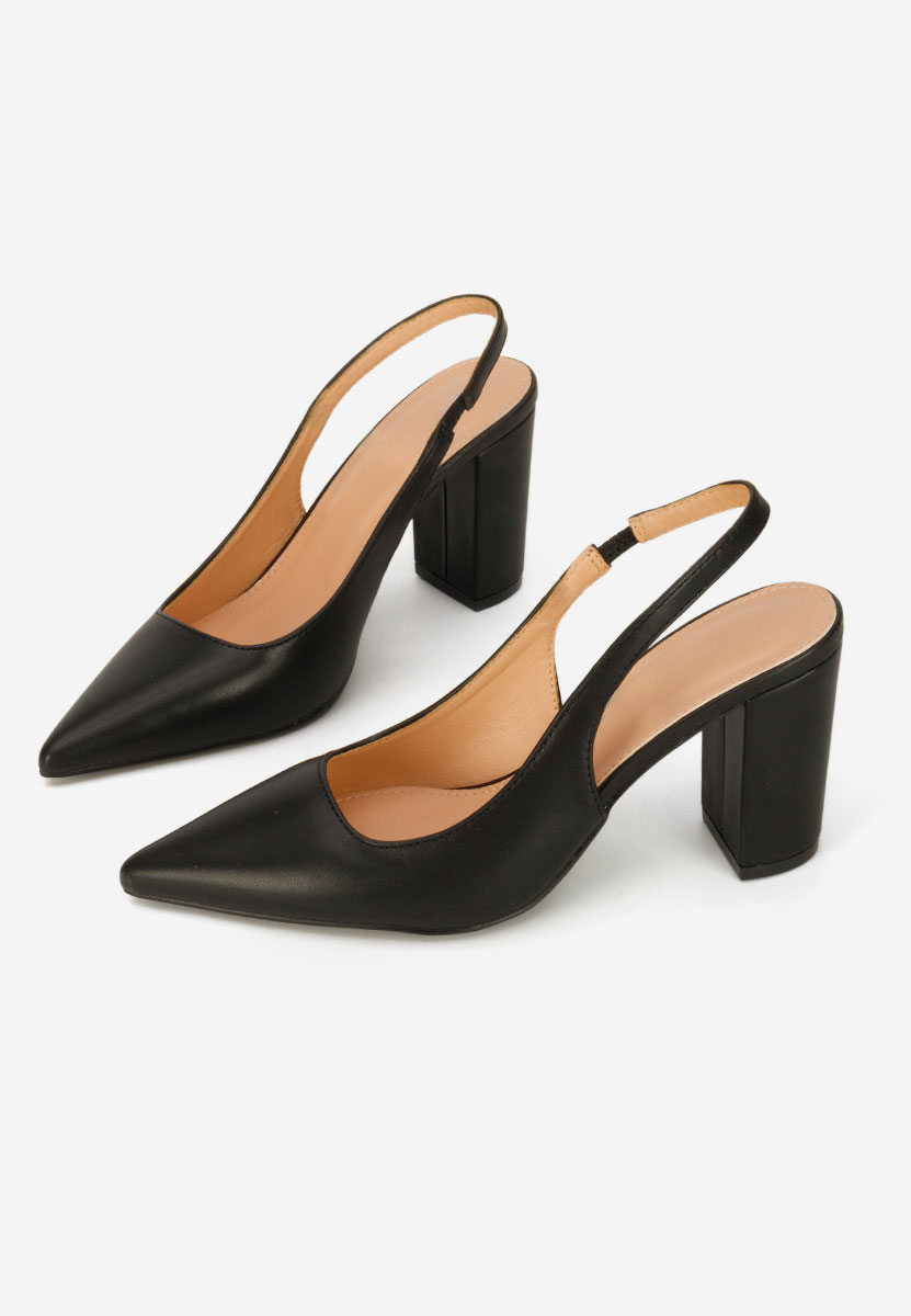Pantofi slingback Eleria negri