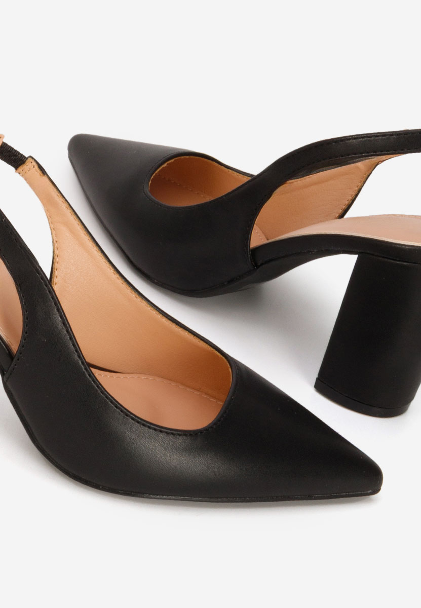 Pantofi slingback Eleria negri