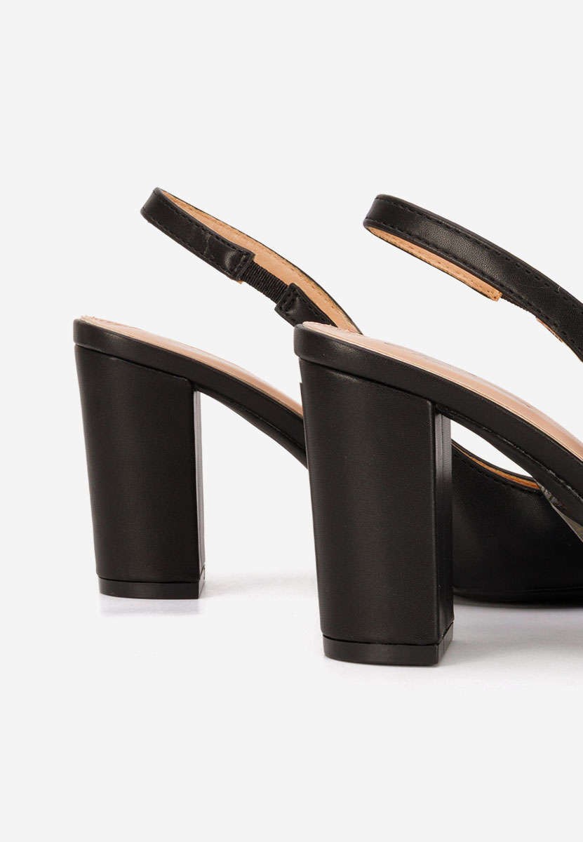 Pantofi slingback Eleria negri