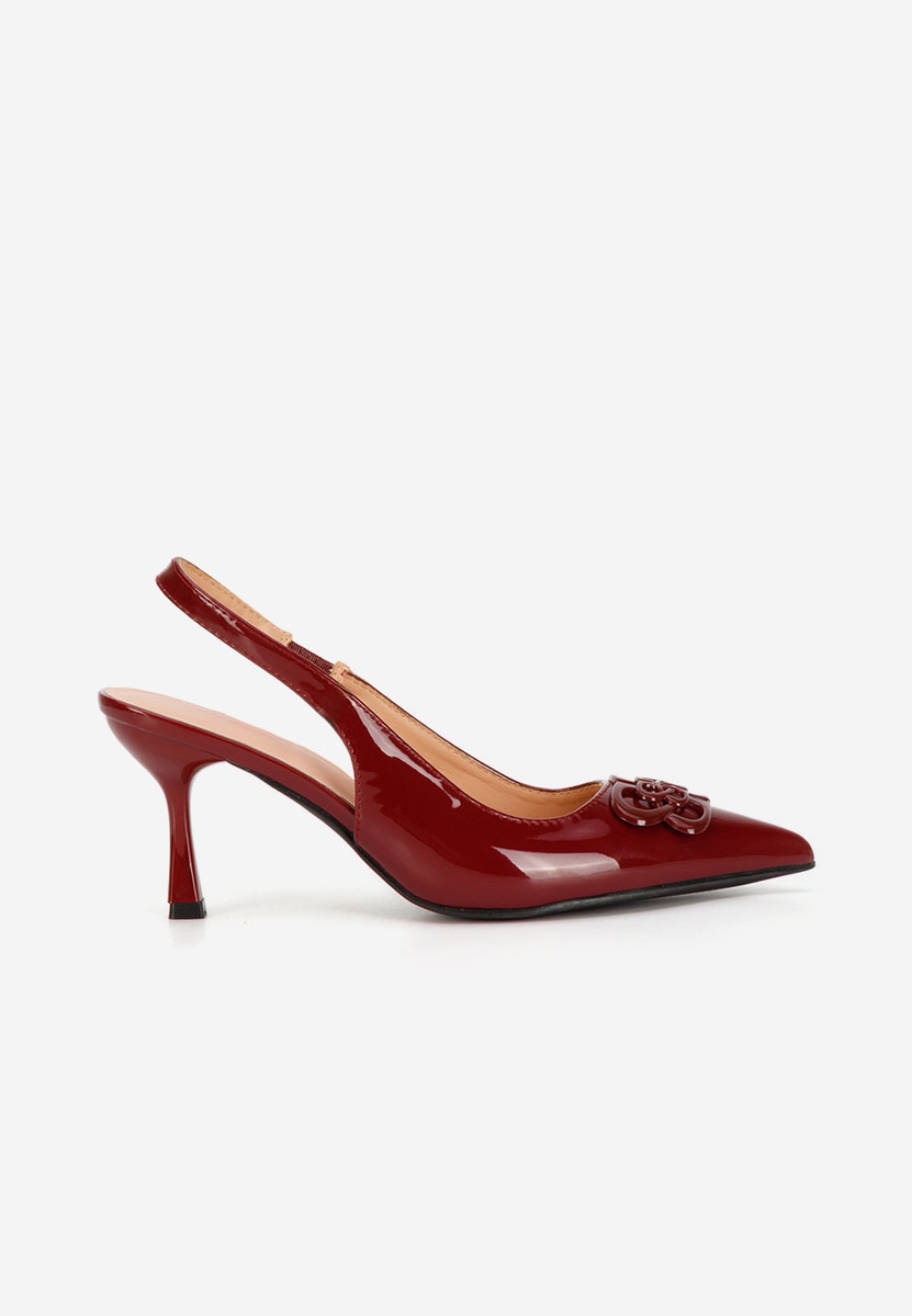 Pantofi slingback Beatrise grena