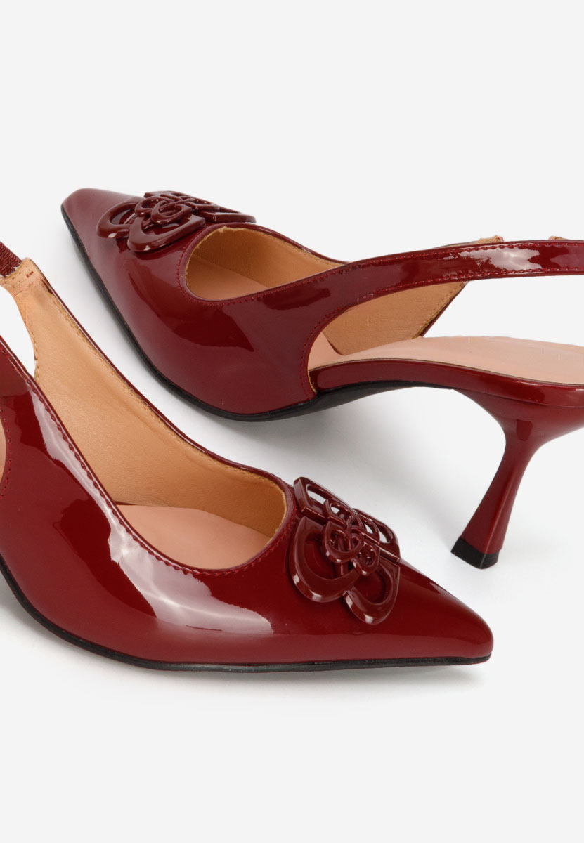 Pantofi slingback Beatrise grena