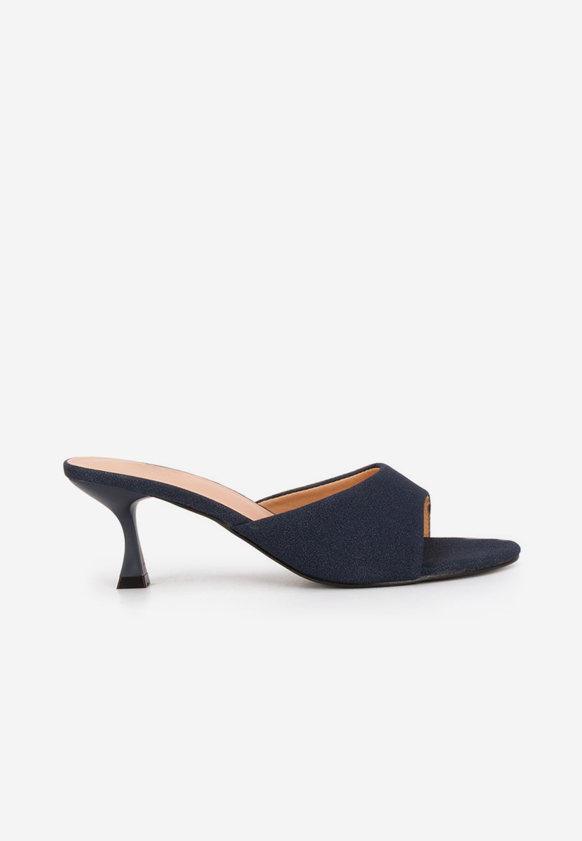 Papuci cu toc subtire Otelia navy